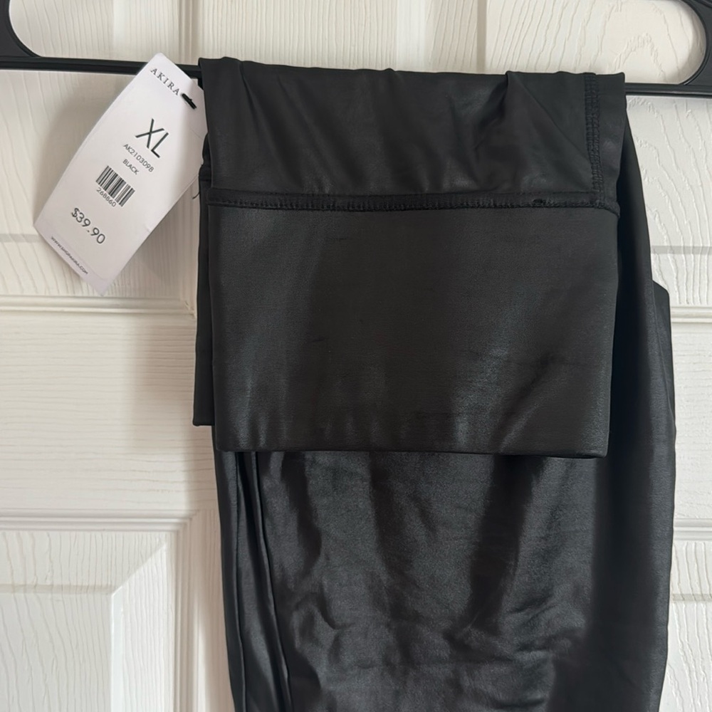 New pleather leggings